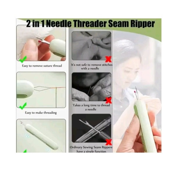 2 in 1 needle thread tool